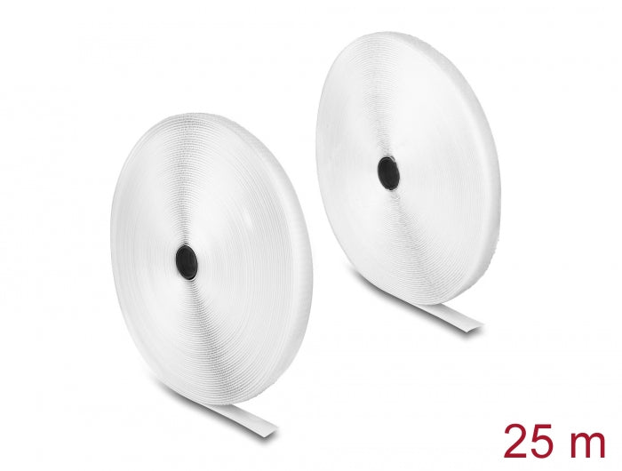 Delock Strapazierfähiges Klettband mit Haft- und Flauschband L 25 m x B 20 mm we Delock Strapazierfähiges Klettband mit Haft- und Flauschband L 25 m x B 20 mm we